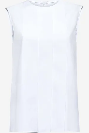 Marni White poplin sleeveless top