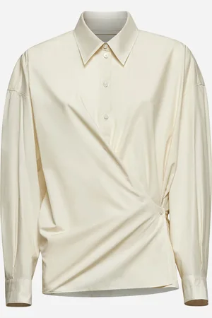 LEMAIRE Cream poplin Twisted shirt