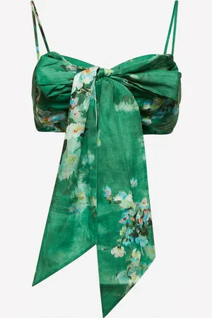 ZIMMERMANN Green Everley bow bralette
