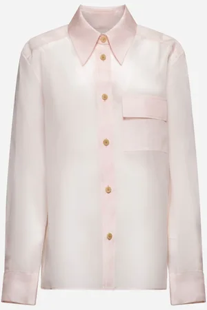 Khaite Pink organza Yatty shirt