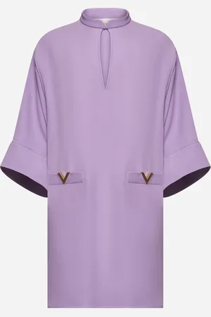 VALENTINO Purple Cady Couture mini dress