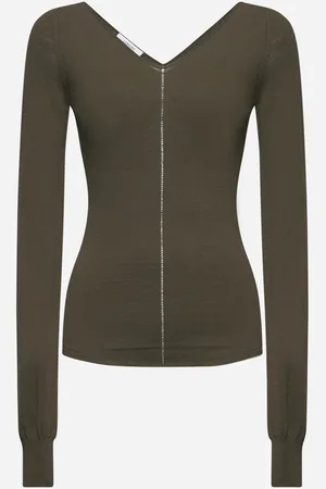 LEMAIRE Green knit top
