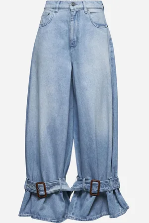 J.W.Anderson Blue denim buckled cuff jeans