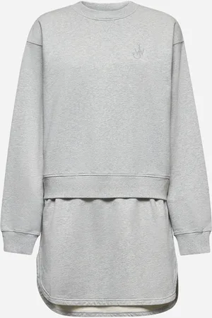 J.W.Anderson Grey layered sweatshirt dress