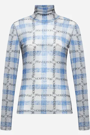 J.W.Anderson All-over logo print tulle top