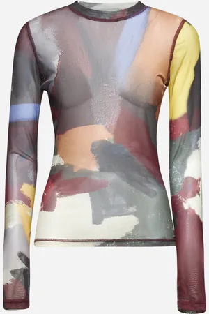 J.W.Anderson Abstract print tulle top