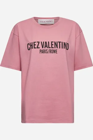 VALENTINO Pink Chez print T-shirt