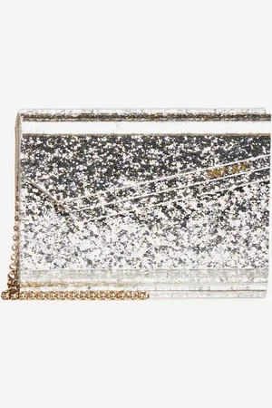 Jimmy Choo Candy glitter acrylic clutch bag