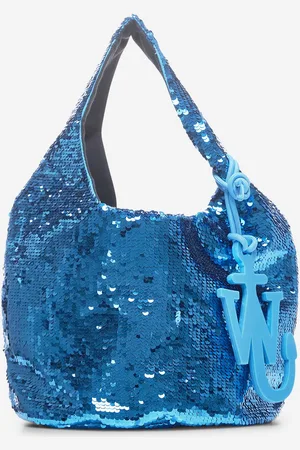 J.W.Anderson Aqua mini Sequin Shopper bag