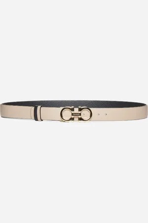 Salvatore Ferragamo Gancini leather reversible belt
