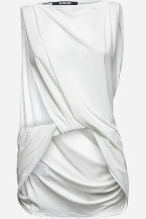 Jacquemus White The Peplo top