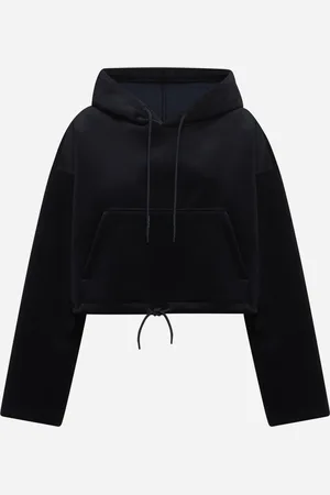 Golden Goose Black chenille cropped hoodie