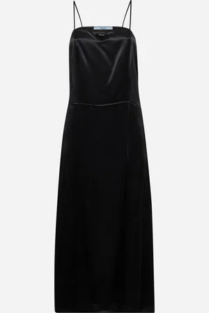 Prada Black satin slip dress
