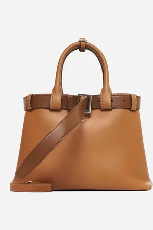 Prada Buckle leather medium tote bag