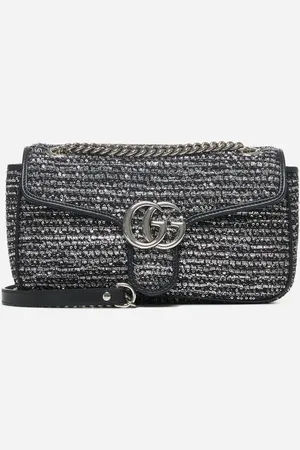 Gucci Black GG Marmont small shoulder bag