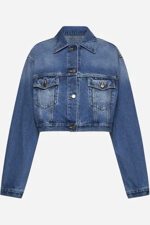 Prada Blue denim cropped blouson