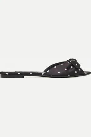 Dolce & Gabbana Polka dot satin flat sandals