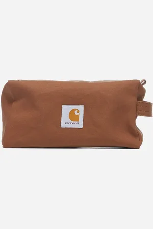Carhartt Brown Canvas Washbag vanity case