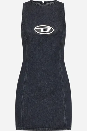 Diesel Black denim De-Ferriz minidress