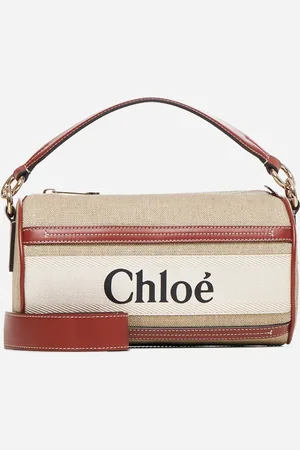 Chloé Woody linen tubular bag
