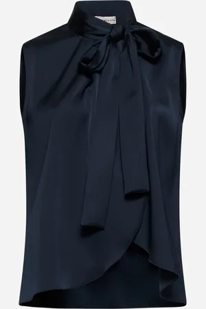 BLANCA Black satin Topina top