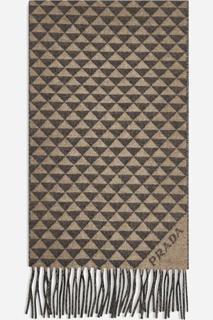Prada Double wool and cashmere scarf