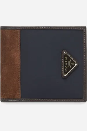 Prada Re-Nylon and suede wallet