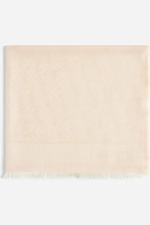 Fendi Pink silk FF scarf