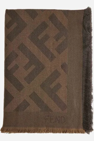 Fendi FF wool and cashmere shawl