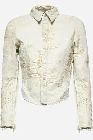 Diesel White jacquard denim De-Madeline-Fsg shirt