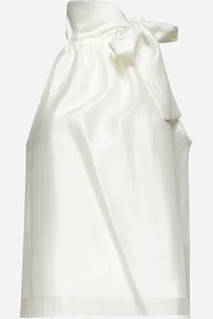 BLANCA White muslin Tundra top