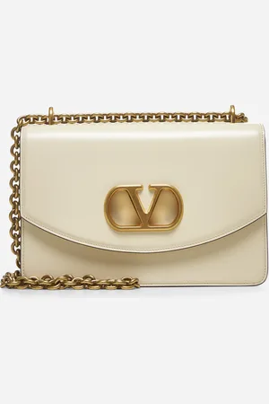 VALENTINO GARAVANI Butter white Vain shoulder bag