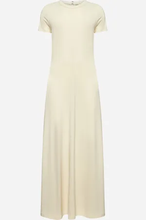 Totême Ivory fluid jersey long dress