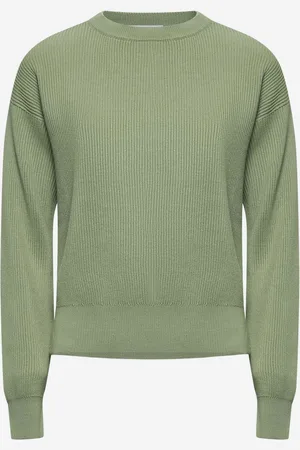 Brunello Cucinelli Green cotton monili sweater