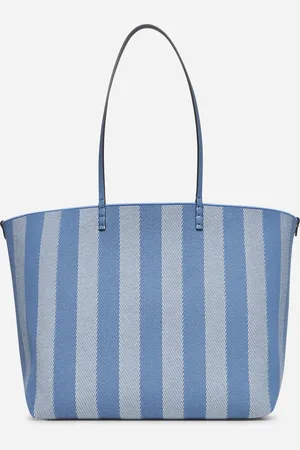 Fendi Blue reversible Roll Large shopper