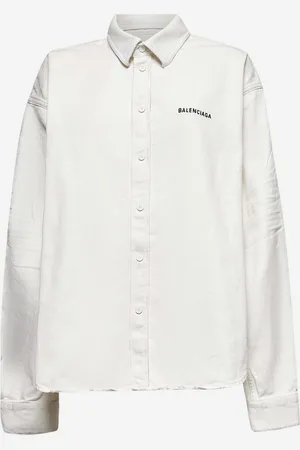 Balenciaga White denim Large Fit shirt