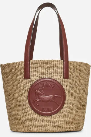Chloé Beige Horse Medal large basket bag