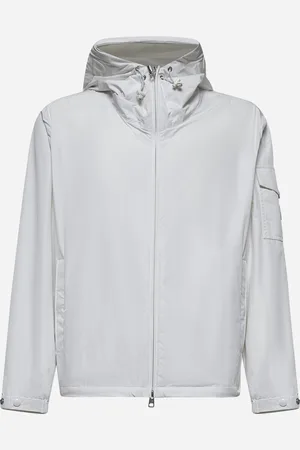 Moncler White Sassiere hooded jacket
