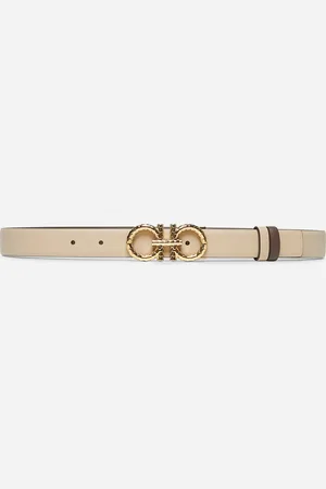 Salvatore Ferragamo Stone reversible Gancini belt