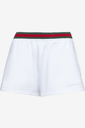 Gucci White cotton jersey Web shorts