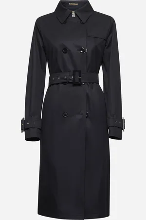 HERNO Blue Delon double-breasted trench coat