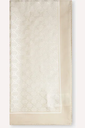 Gucci Ivory GG silk carré