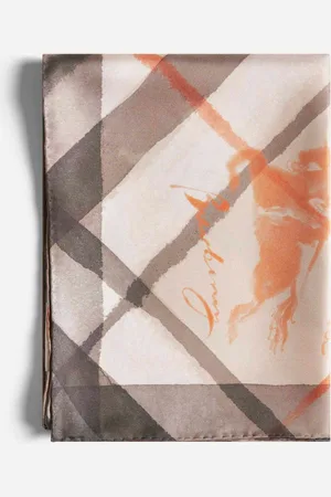 Burberry Birch Check silk twill scarf