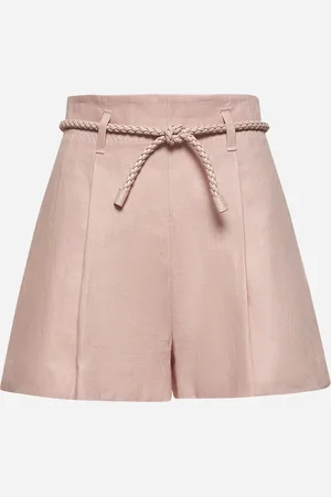 ZIMMERMANN Pink linen Illuminate shorts