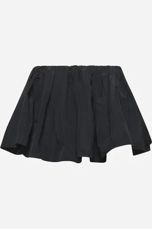 J.W.Anderson Black gathered circle skort