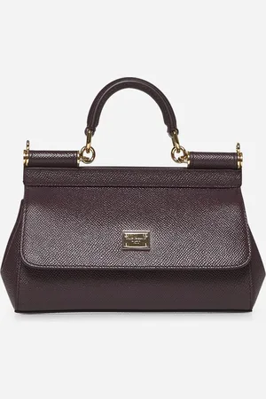 Dolce & Gabbana Burgundy small Sicily handbag