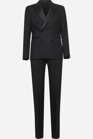 TAGLIATORE Black wool and silk Bruce tuxedo suit
