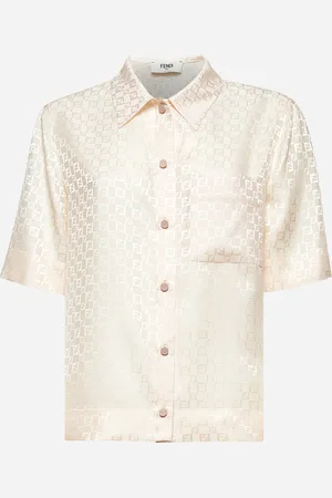 Fendi Pink FF silk shirt