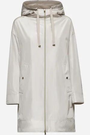HERNO Beige new techno taffeta hooded parka