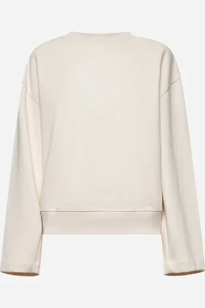 DRIES VAN NOTEN Pink cotton oversized sweatshirt